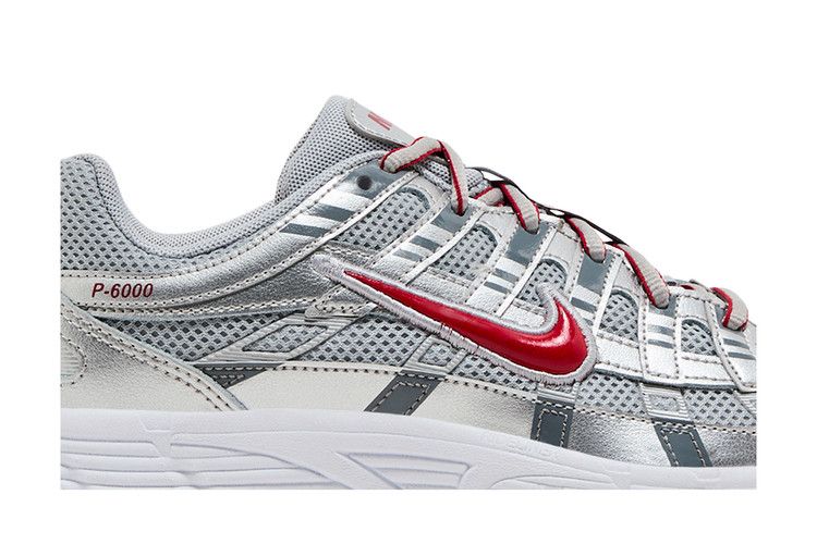 Nike P-6000 Metalic Silver Cool Red (GS) — foto 3