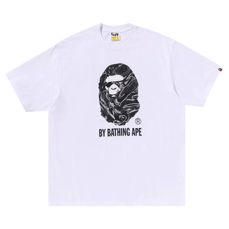 Bape Marbling Camo By Bathing Ape Relaxed Fit Tee 'white'