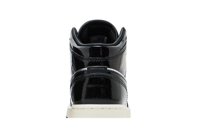 Air Jordan 1 Mid SE Gs Black Metallic Silver