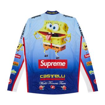 トップス supreme Sponge Bob Castelli Cycling L/S トップス Supreme Sponge Bob Castelli Cycling L/S Supreme