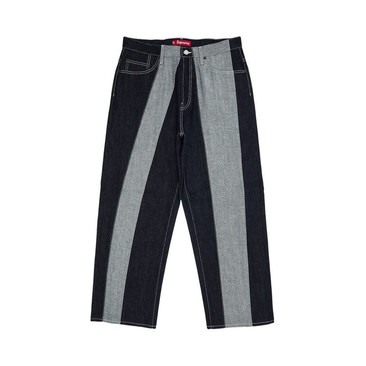 パンツ Supreme Paneled Stripe Baggy Jean Black Paneled Stripe Baggy Jean - Shop - Supreme