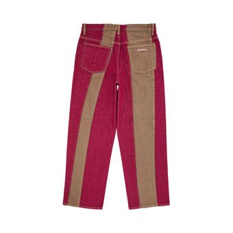 Buy Supreme Paneled Stripe Baggy Jean 'Red' - SS25P71 RED | GOAT
