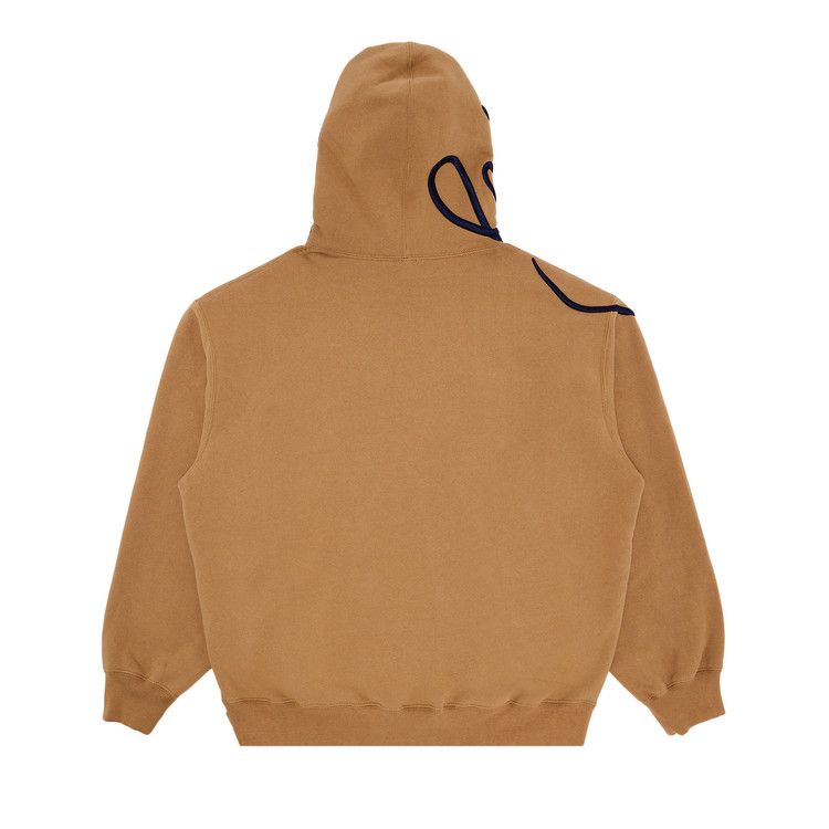 Buy Supreme Shoulder Script Hooded Sweatshirt 'Light Tan