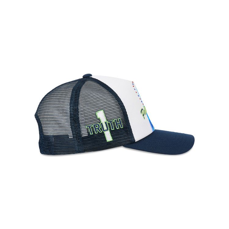 PALACE 1 Truth Trucker CAP ネイビー メッシュキャップ Buy Palace 1 Truth Trucker 'Navy' - P28H098 | GOAT