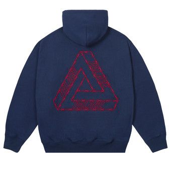 Buy Palace Barbed Tri-Ferg Hood 'Navy' - P28CS099 | GOAT UK