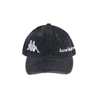 Buy Acne Studios x Kappa Twill Logo Cap 'Black' - C40407 GOAT BLAC