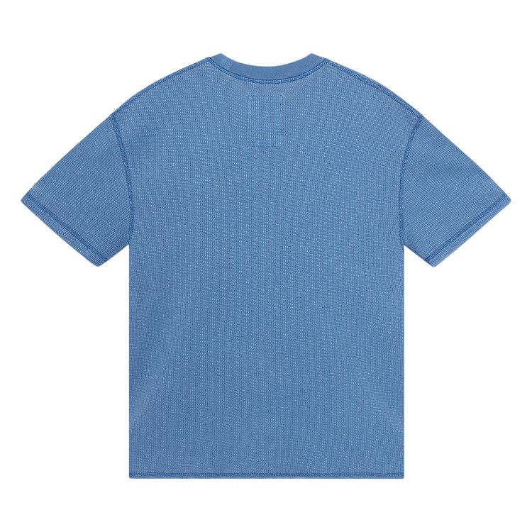 Buy Stussy Pigment Dyed Short-Sleeve Thermal 'Blue' - 1140368 BLUE