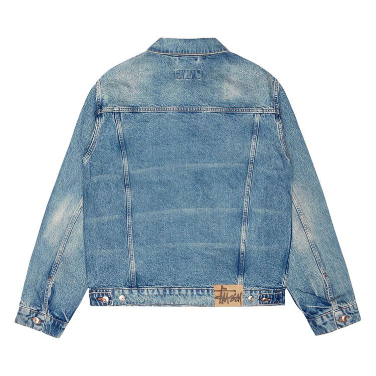 Buy Stussy Trucker Jacket Denim 'Weekend Wash' - 115897 WEEK