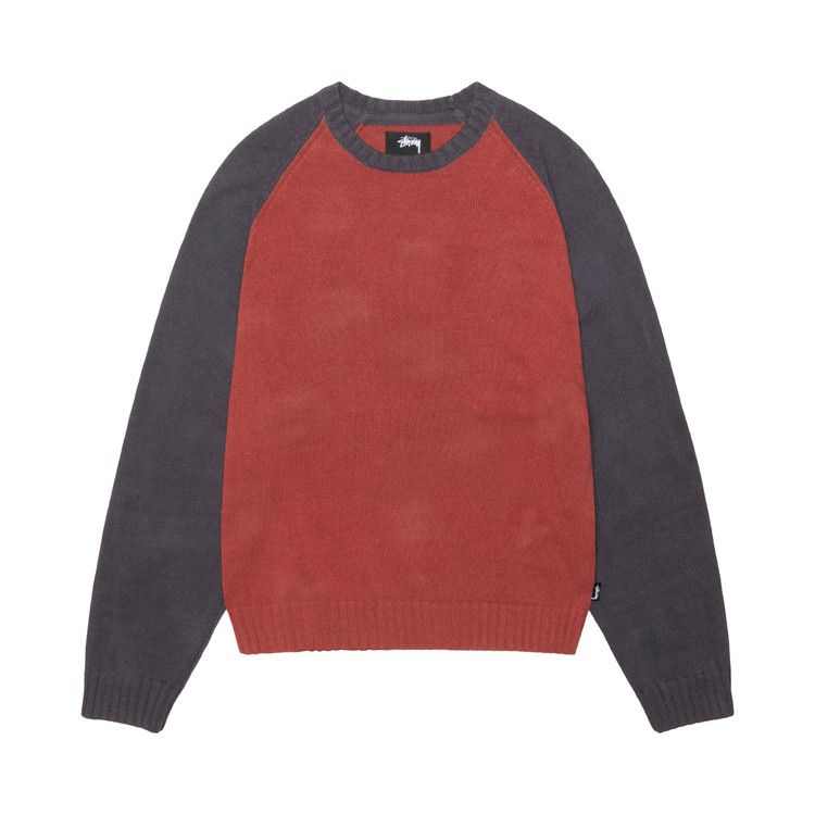 Stussy Color Block Sweater Sサイズ STUSSY - 新品 Stussy Color Block Sweater S Orangeの通販 by