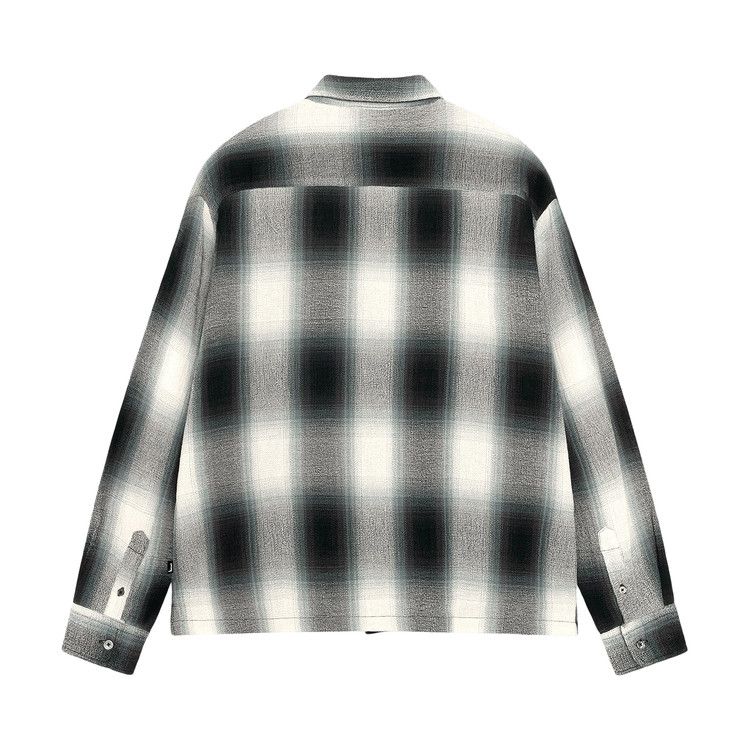Stussy Loose Weave Plaid Shirt Grey