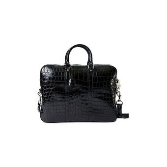 Buy Gucci Tracolla Crocodile Briefcase 'Black' - 208463 E5V0M 1000
