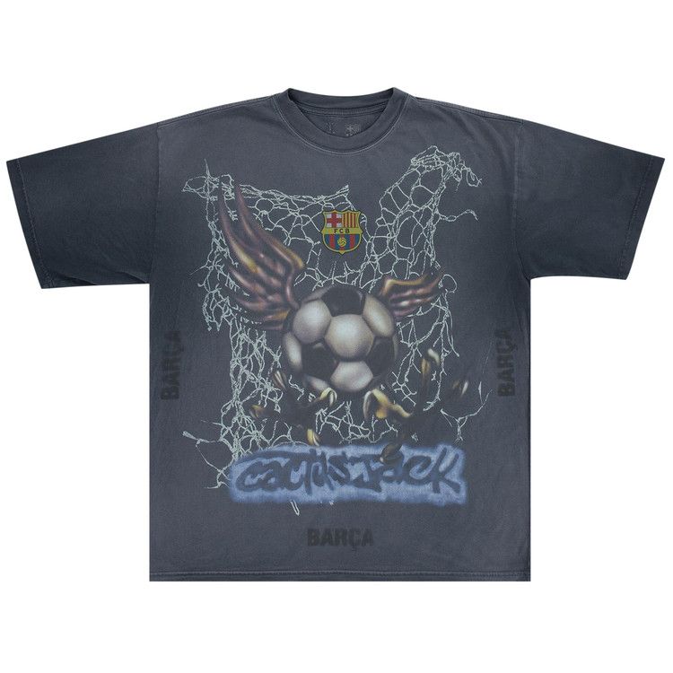 【人気コラボ】Cactus Jack x FC Barcelona ロゴTシャツ Buy Cactus Jack by Travis Scott x FC Barcelona Washed Spray