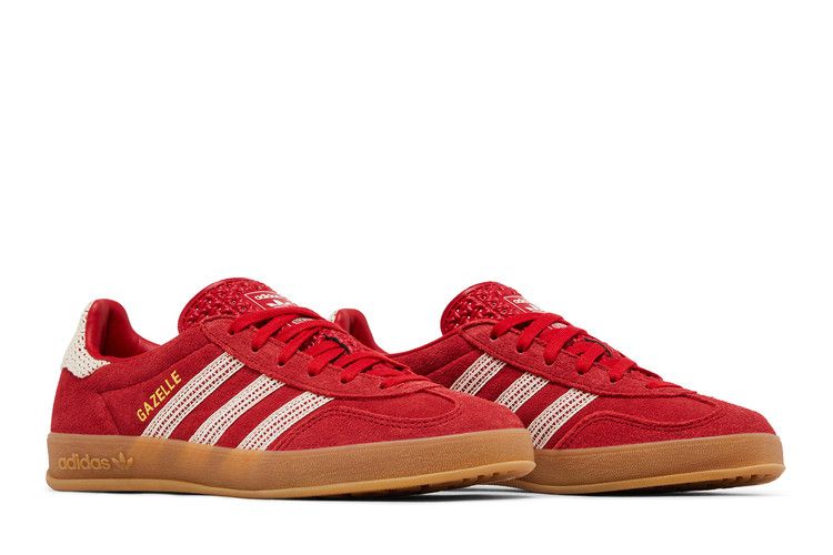 Adidas Wmns Gazelle Indoor 'crochet Pack - Scarlet'