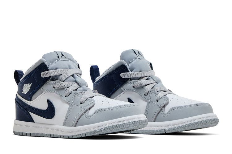 Air Jordan 1 Mid Td Wolf Grey Midnight Navy
