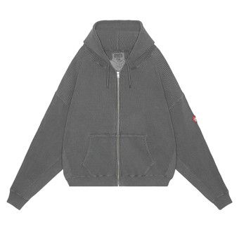 【C.E cavempt】LAGUE WIDE RIB CUT CREWNECK Buy Cav Empt Overdye Wide Rib Cut Zip Hoodie 'Charcoal