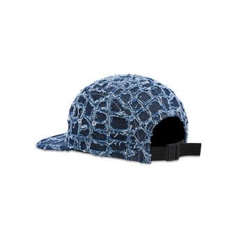 Buy Supreme Frayed Croc Denim Camp Cap 'Indigo' - SS25H5