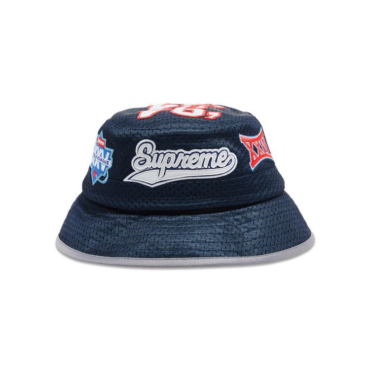 帽子 supreme Embroidered Brim Crusher Navy SM Supreme Embroidered Brim Crusher (SS23) - $58