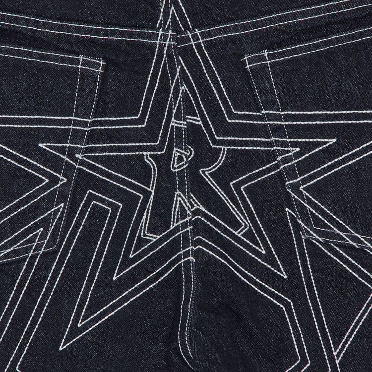 [Supreme】Stars Topstitch Baggy Jean Supreme Stars Topstitch Baggy Jean Indigo Men's - SS25 - US