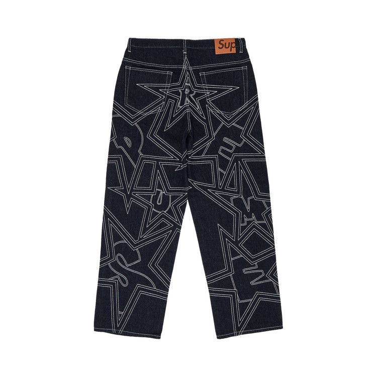 formaggi 　Supreme スラックス Buy Supreme Stars Topstitch Baggy Jean 'Indigo' - SS25P72