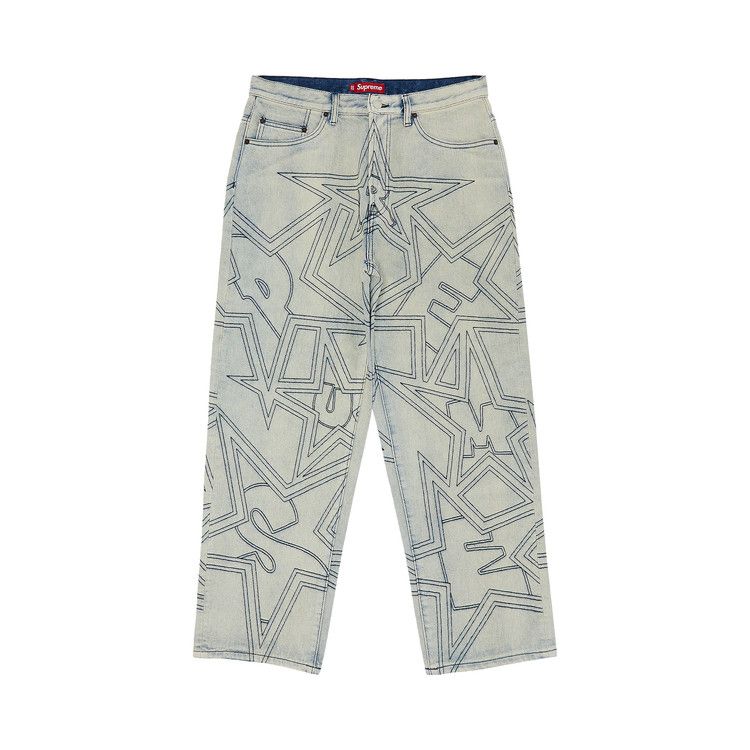 STILL NASTYページ Buy Supreme Stars Topstitch Baggy Jean 'Dirty' - SS25P72