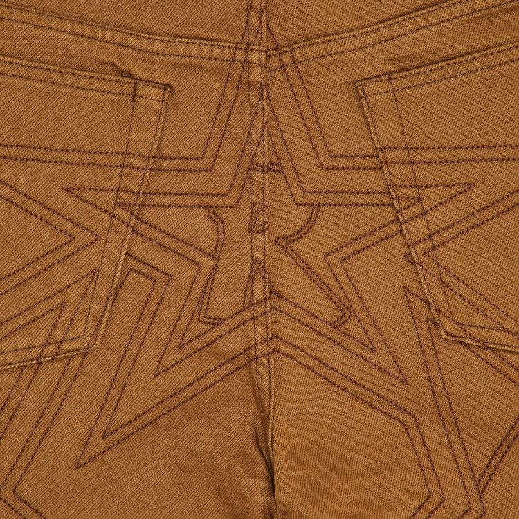 Supreme Stars Topstitch Baggy Jean Brown Men's - SS25 - US