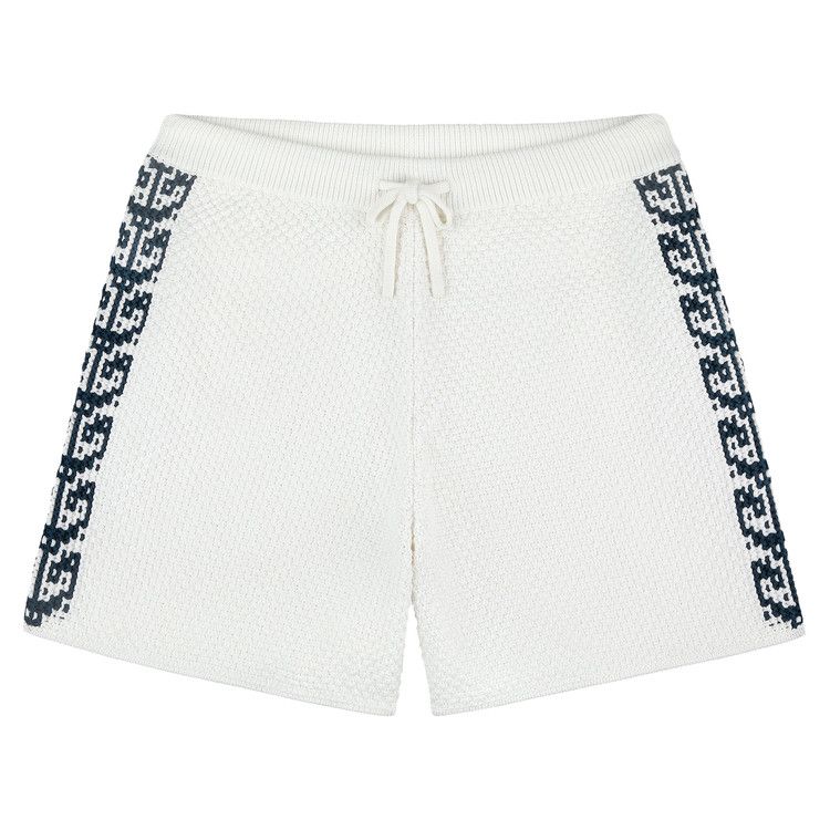 Aimé Leon Dore Fisherman Knit Shorts Bright White Price in India