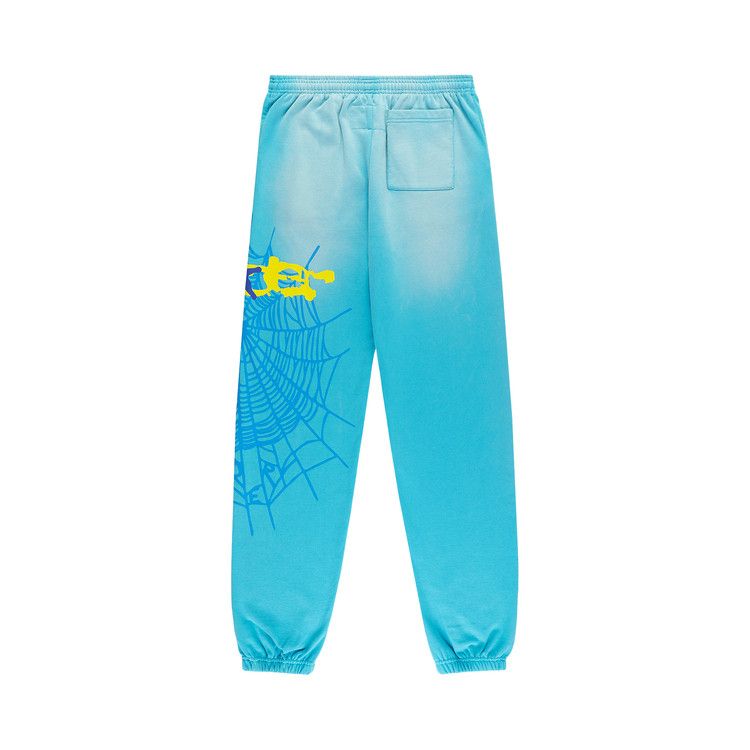 Sp5der Heavy Web Sweatpant Cyan
