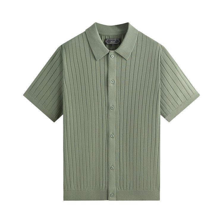 Kith Rhys Knit Stripe Buttondown 'pavilion'