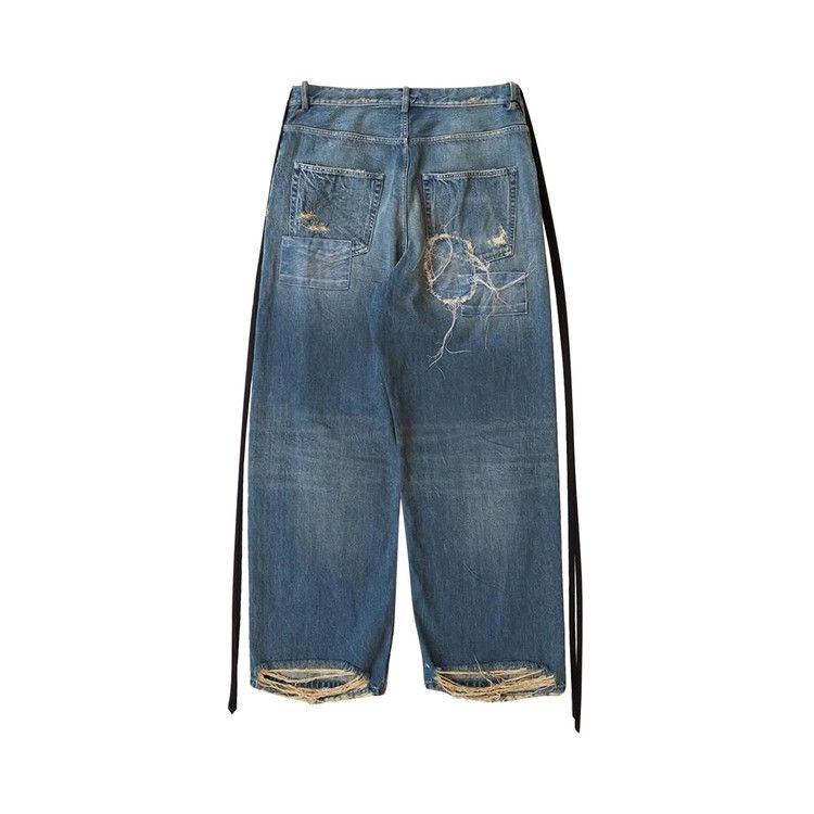 Buy Ann Demeulemeester Olan 5-Pockets High Comfort Trousers 'Blue