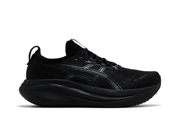 ASICS Gel-Nimbus 27 Black Graphite Grey - Thumbnail 2