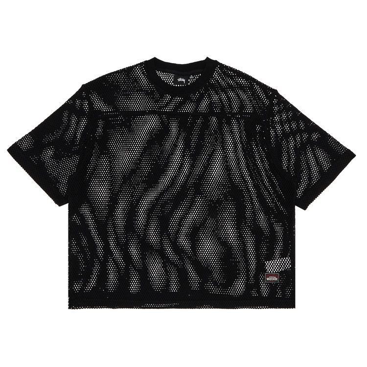 トップス STUSSY 24SS Mesh Jersey Crew Buy Stussy Mesh Jersey Crew 'Black' - 1140344 BLAC | GOAT