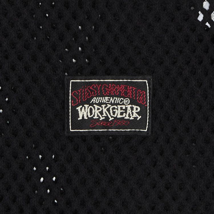 Stussy Mesh Jersey Crew Black