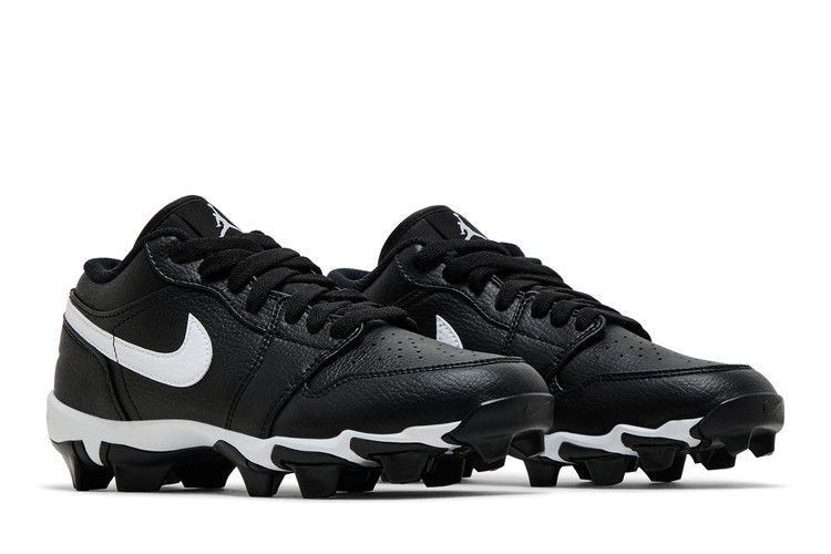 Air Jordan 1 Low Cleat Gs Black White