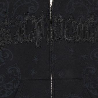トップス Supreme Leather Applique Zip Up hoodie Supreme Leather Appliqué Zip Up Sweatshirt – PIECES