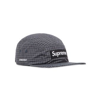 帽子 supreme Cordura Plaid Camp Cap Black Supreme Cordura Plaid Camp Cap (SS25) - $54