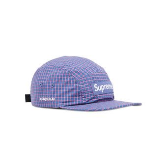 Buy Supreme x Cordura Plaid Camp Cap 'Blue' - SS25H21 BLUE | GOAT
