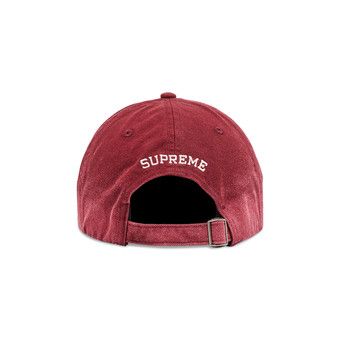 Buy Supreme Leather Appliqué 6-Panel 'Maroon' - SS25H118