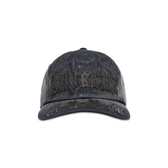 Supreme Leather Classic Logo 6 Panel Black - FW16 - US