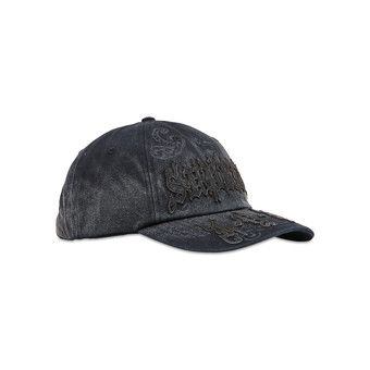 Buy Supreme Leather Appliqué 6-Panel 'Black' - SS25H118