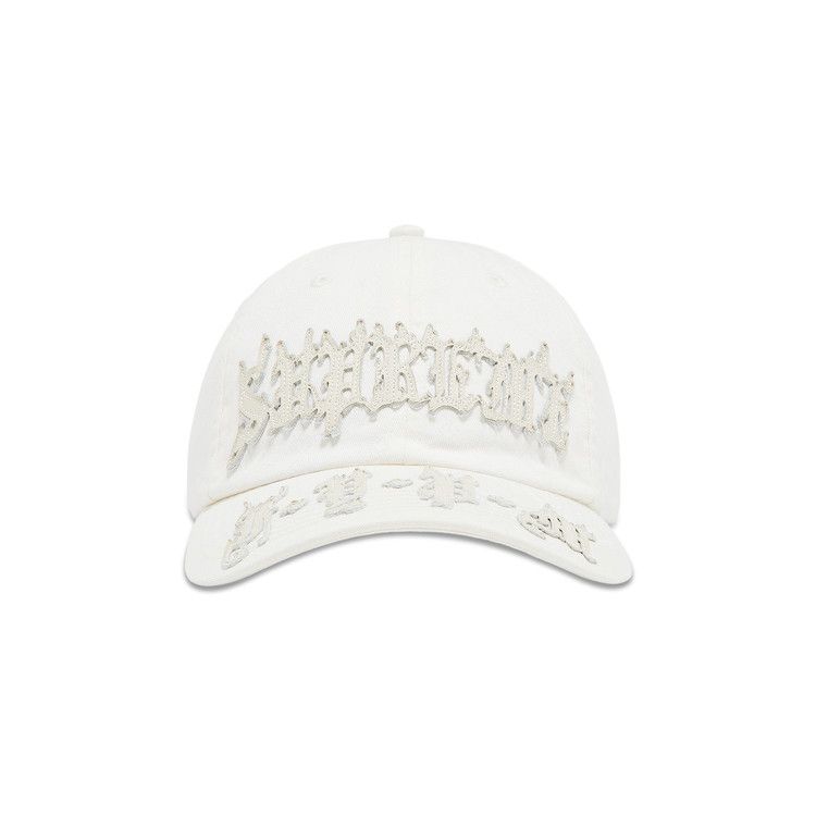 Buy Supreme Leather Appliqué 6-Panel 'White' - SS25H118