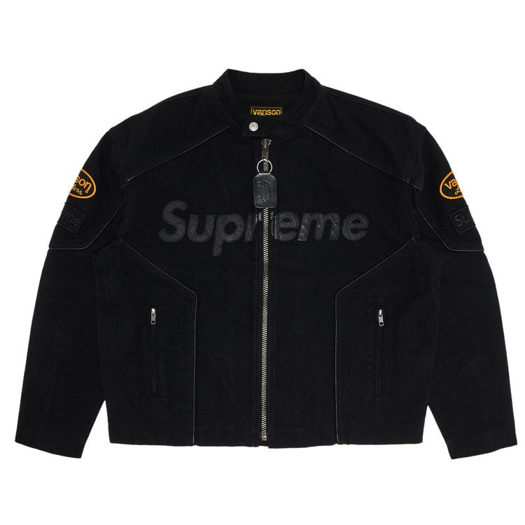 Buy Supreme x Vanson Leathers x Cordura Cotton Jacket 'Black