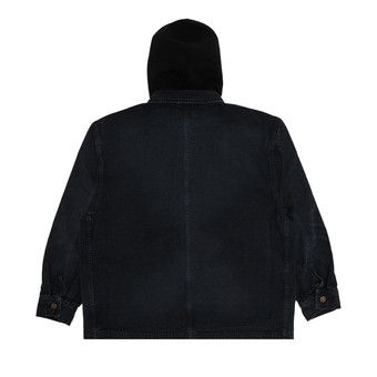 Buy Supreme Worn Hooded Chore Coat 'Black' - SS25J83 BLACK | GOAT