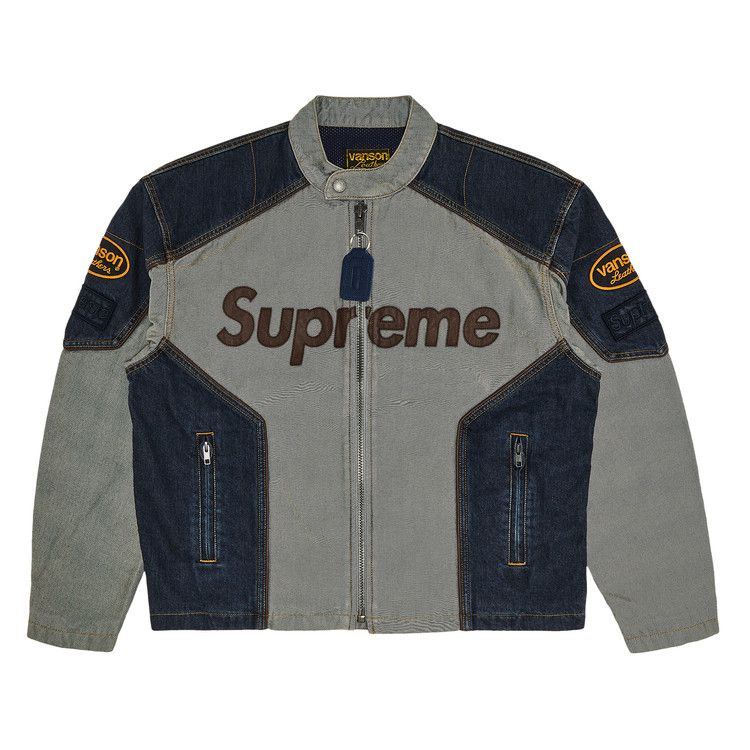 新太Supreme x Vanson Leathers Cordura Buy Supreme x Vanson Leathers x Cordura Cotton Jacket 'Denim