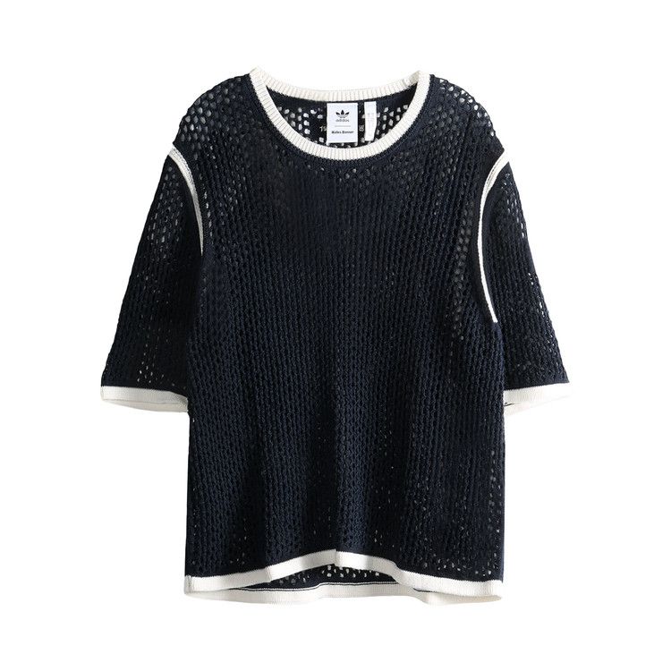 adidas x Wales Bonner Knit Tee 'White/Green/Blue Bird/Night Indigo' — foto 2