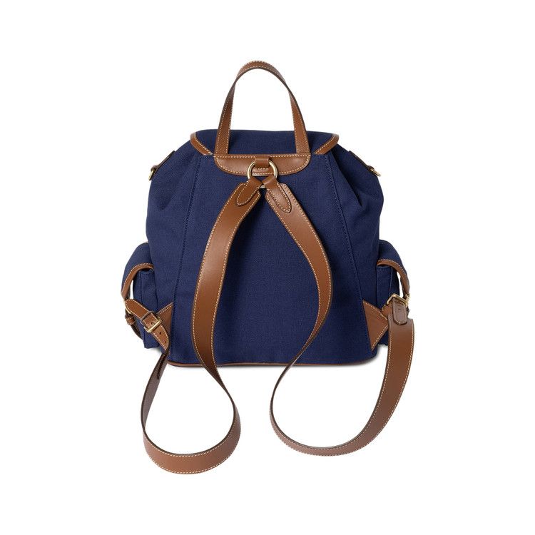 Miu Miu Canvas Backpack Cornflower Blue/Brandy