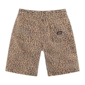 【Stussy】Denim Work Shorts Leopard ステューシー Stussy Denim Work Short Leopard Men's - SS25 - US