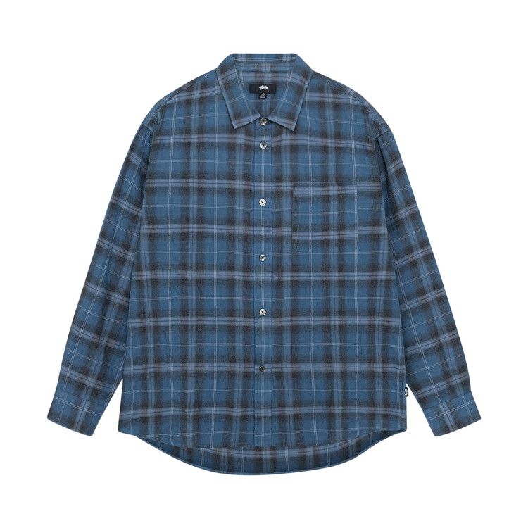 Stussy Beach Plaid Shirt 'blue'