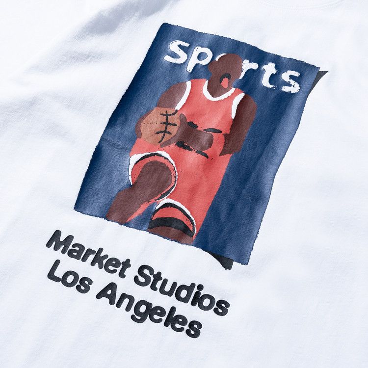 Market Illustrated Basketball T-Shirt White