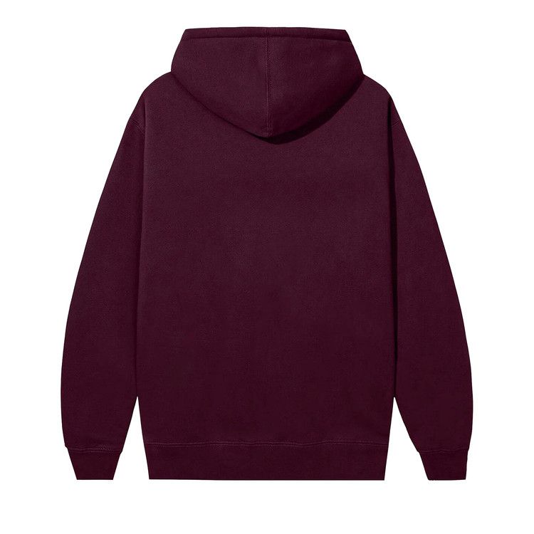 Anti Social Social Club Cut Off Logo Hoodie Maroon