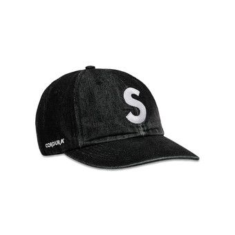 Buy Supreme Cordura Denim S Logo 6-Panel 'Black' - SS25H90